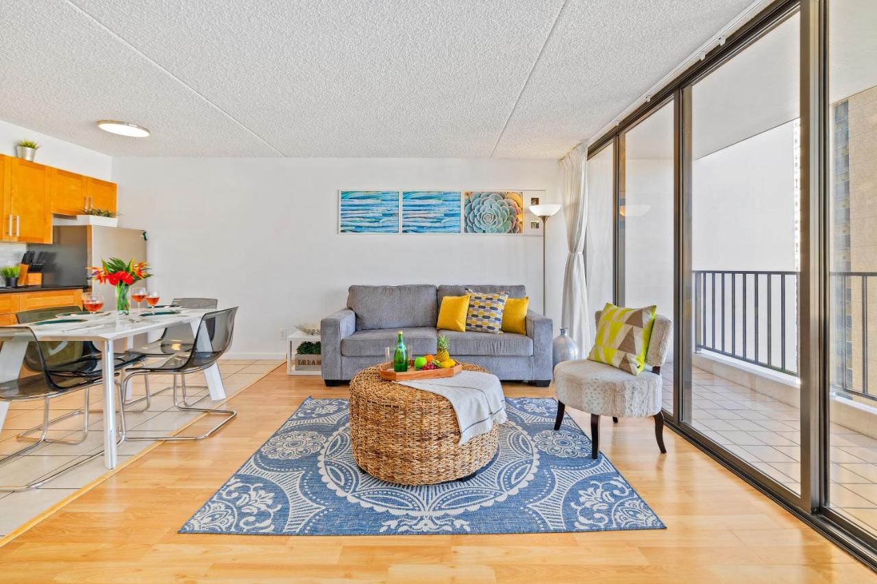 Aloha Getaway, Ocean View Condo Near Waikiki Beach With Free Parking Гонолулу Экстерьер фото