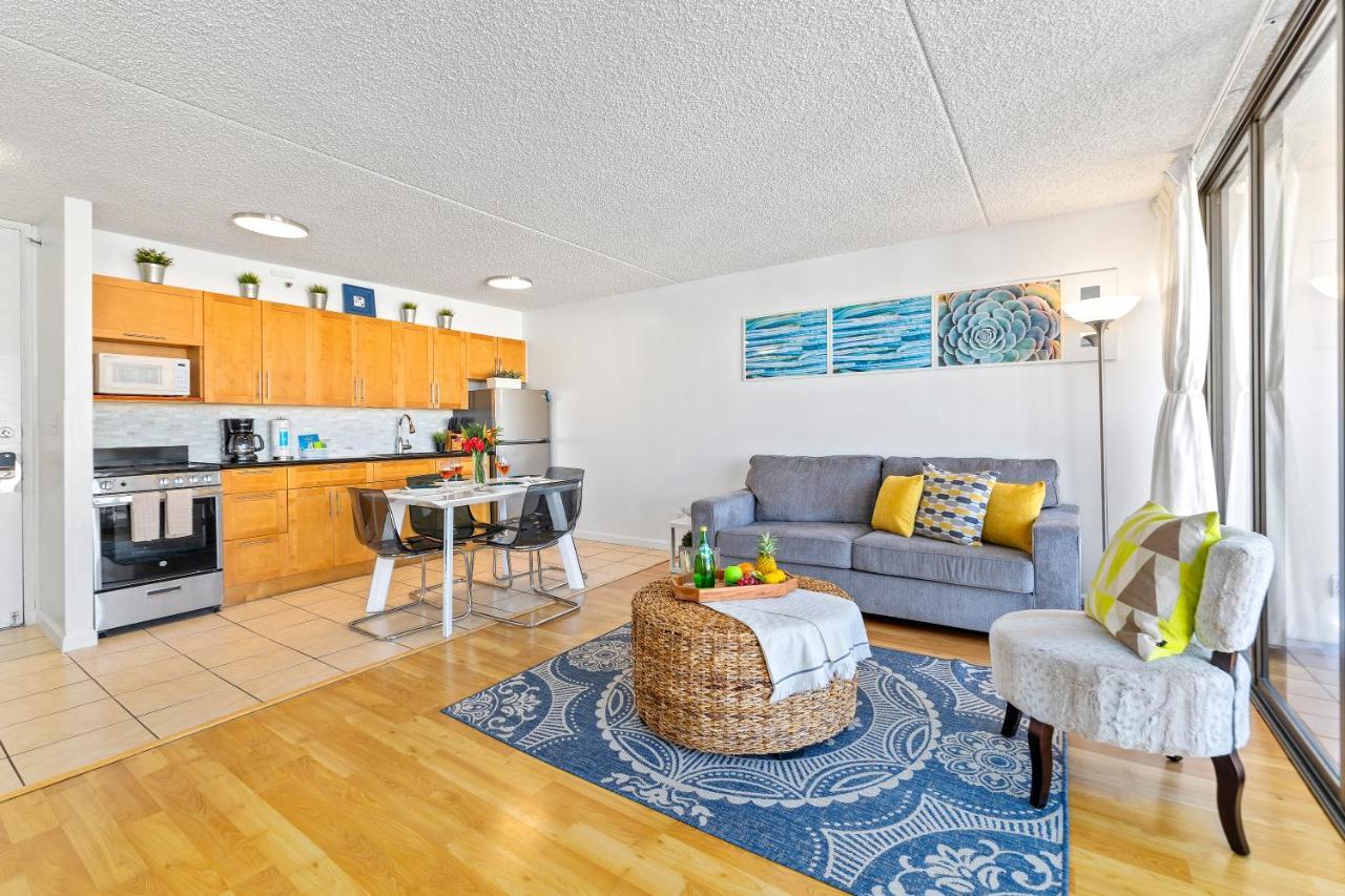Aloha Getaway, Ocean View Condo Near Waikiki Beach With Free Parking Гонолулу Экстерьер фото