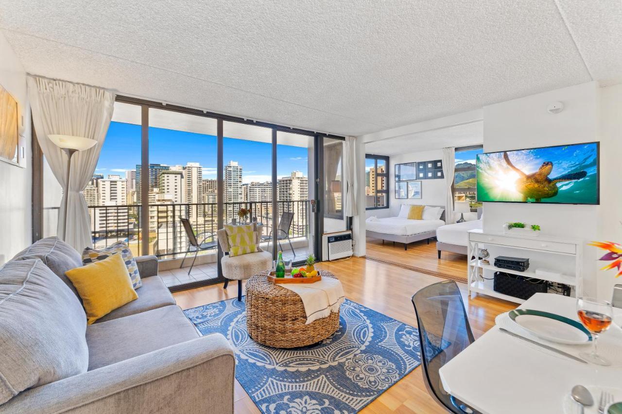 Aloha Getaway, Ocean View Condo Near Waikiki Beach With Free Parking Гонолулу Экстерьер фото